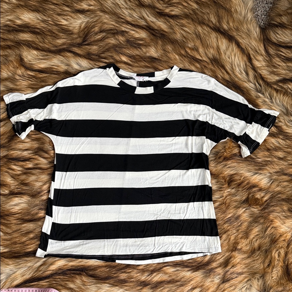 Black and White Striped T-Shirt
